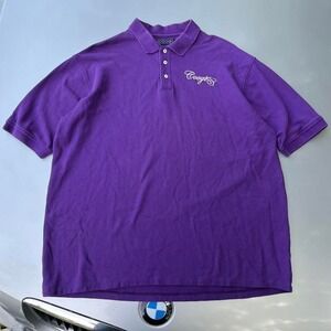 Purple Coogi polo shirt